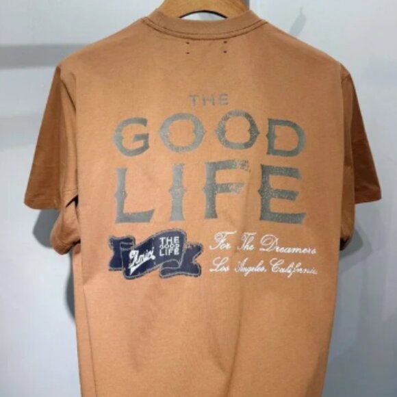 Amiri Retro Script Logo Brown T-shirt - Picture 6 of 6